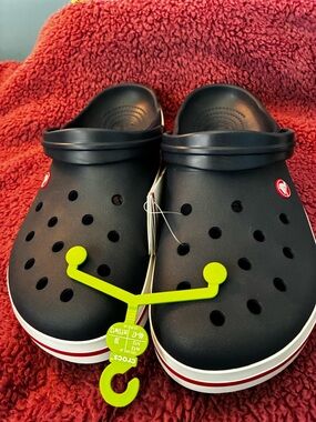 CROCS Clog in Blue with Red and White Trim